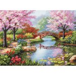Gold Collection Japanese Garden Counted Cross Stitch Kit (image for) Gold Collection Japanese Garden Counted Cross Stitch Kit